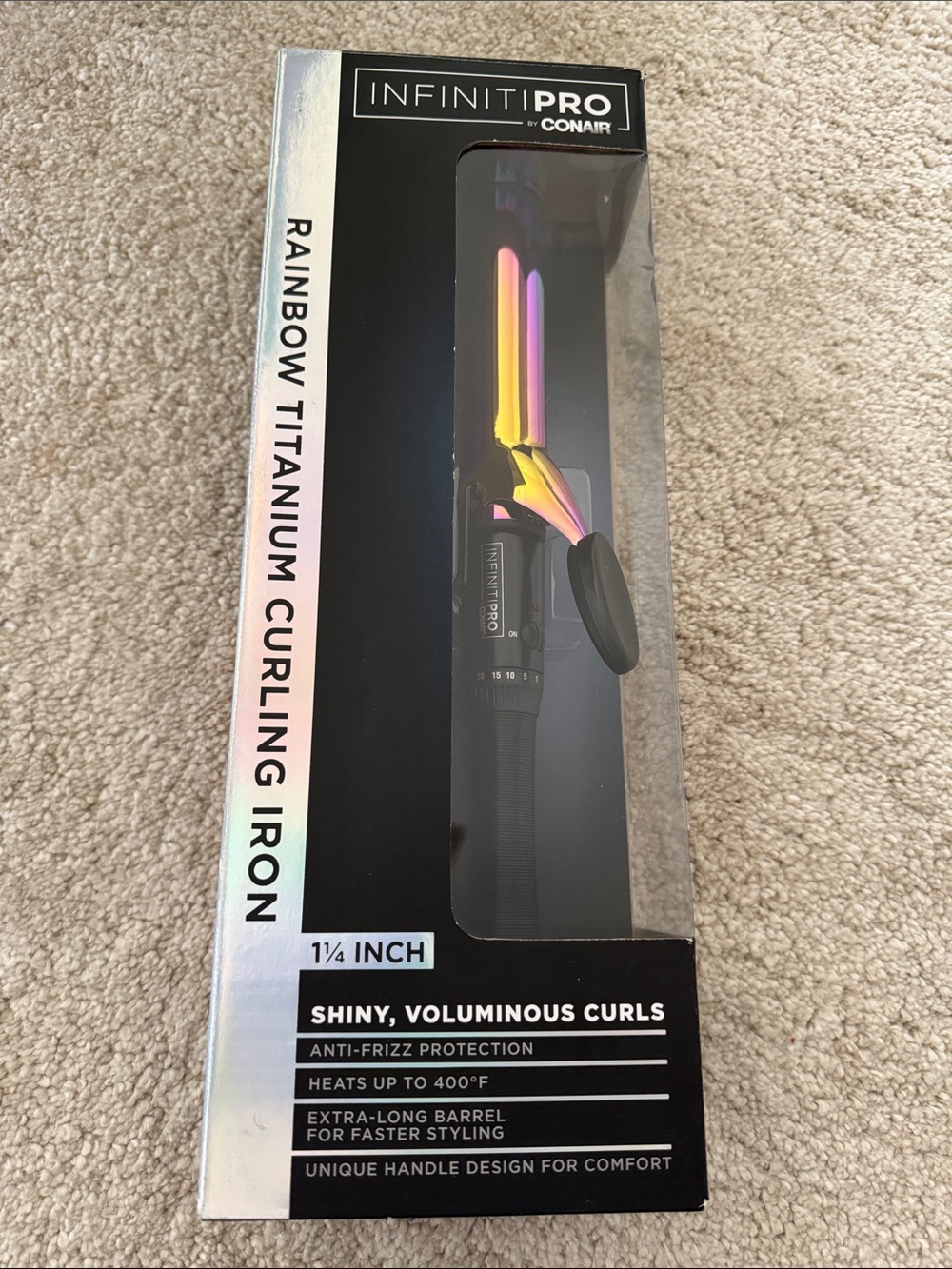 INFINITIPRO by Conair Rainbow Titanium Curling Iron - Multicolor Barrel